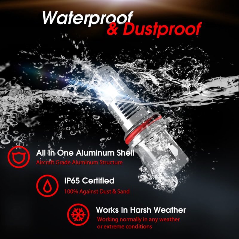 9007LEDheadlightbulbplugplaywaterproof