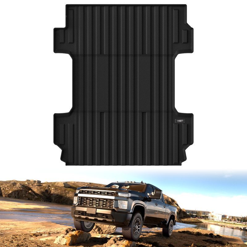 Chevrolet Silverado 2500HD 3500HD GMC Sierra 2020 2024 82.25 inches Durable Truck Bed Mats