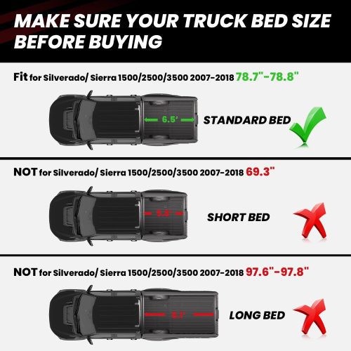 Chevrolet Silverado 2500HD3500HD 2007 2018 Truck Bed Liners Fit Perfect