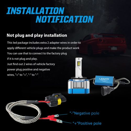 D1 D3 led bulbs installation notification