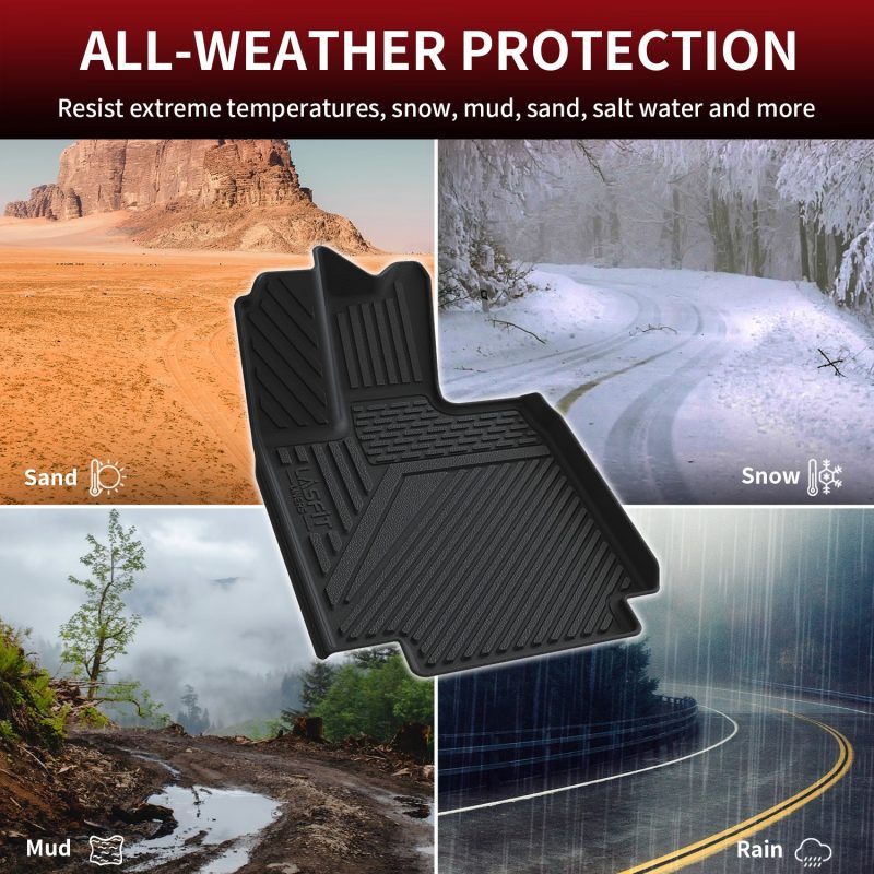 FitforTeslaCybertruckAll weatherFloorLiners