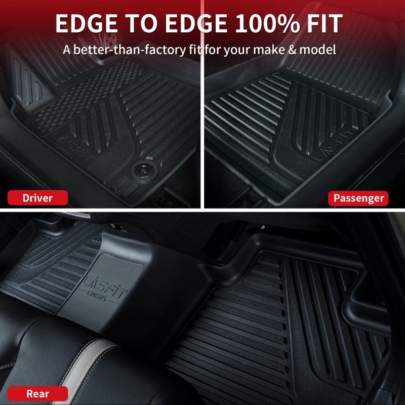 FitforToyotaCamry20251stand2ndRowEdgetoEdgeFloorLiners CargoMat