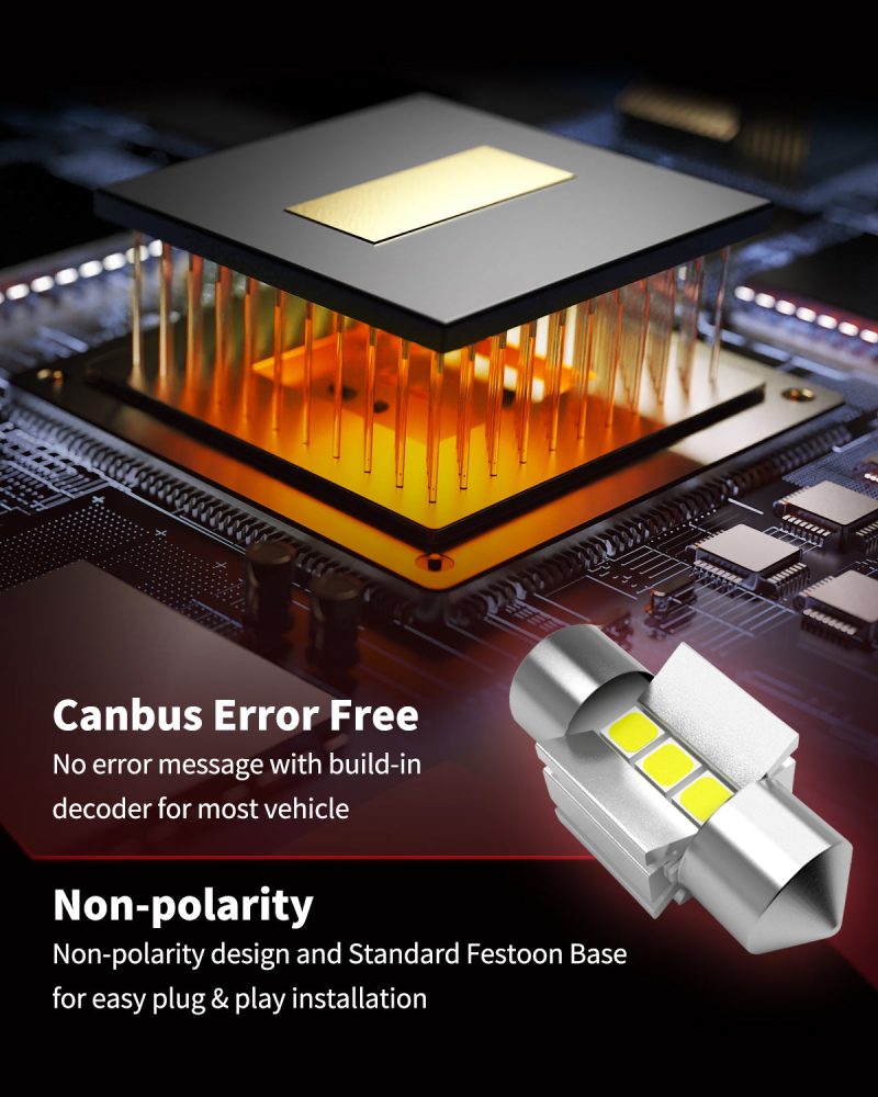 L 28MM led bulbs CanBus error free