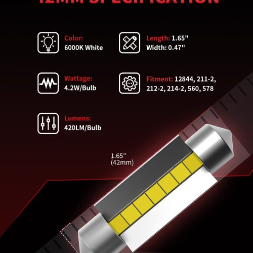 L 42MM led bulbs key features