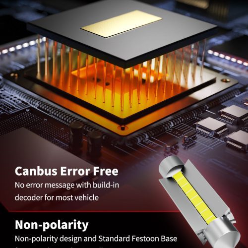 L 44MM led bulbs CanBus error free