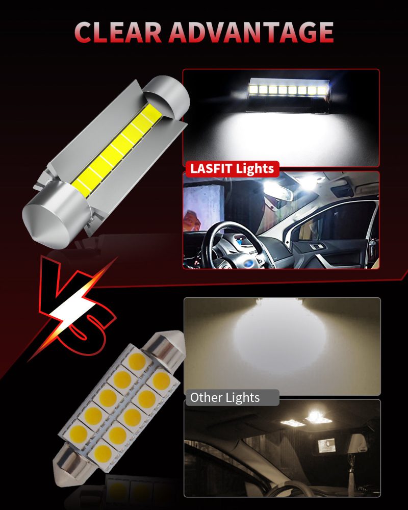 L 44MM led bulbs clear visibility