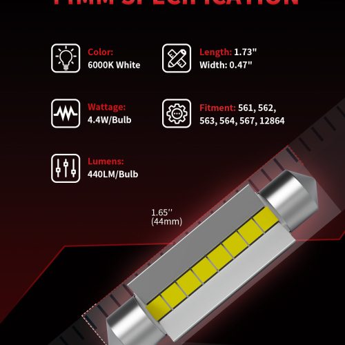 L 44MM led bulbs key features