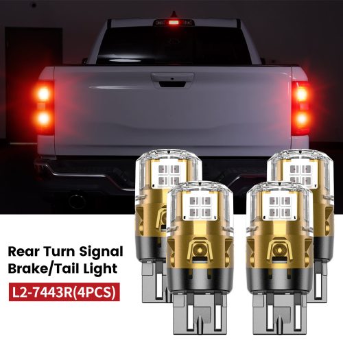 L2-7443R led bulbs fit for 2025 Ram 1500 rear turn signal lights/brake/tail lights