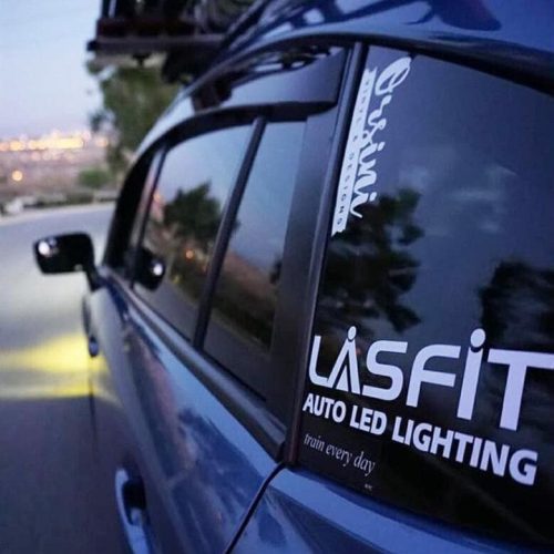 LASFIT Customerized Waterproof Stickers 7.09in White