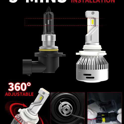 LAplus 9005 led bulbs easy installation