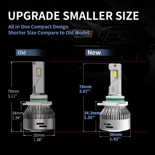 LAplus 9006 led bulbs smaller size