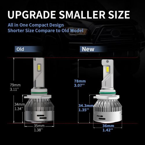 LAplus H10 led bulbs smaller size