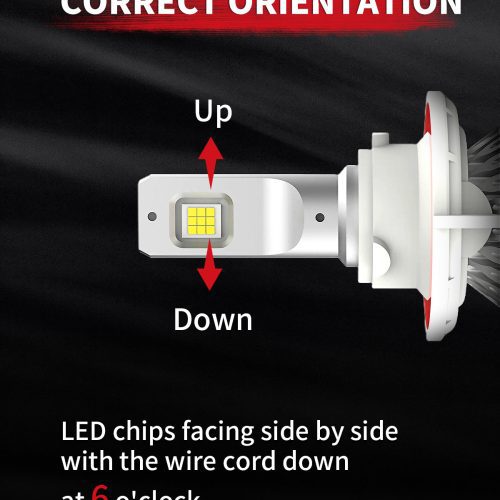 LAplus H13 led bulbs correct orientation