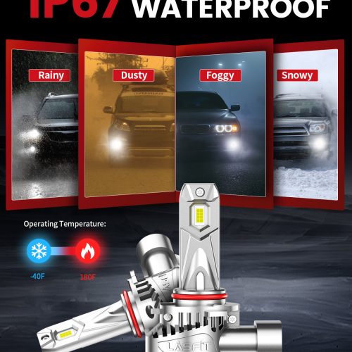 LCair 9005 led bulbs IP67 waterproof