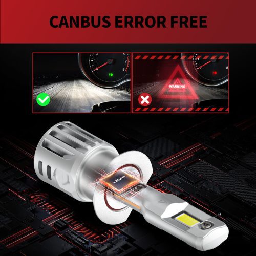 LCair H1 led bulbs Can bus error free