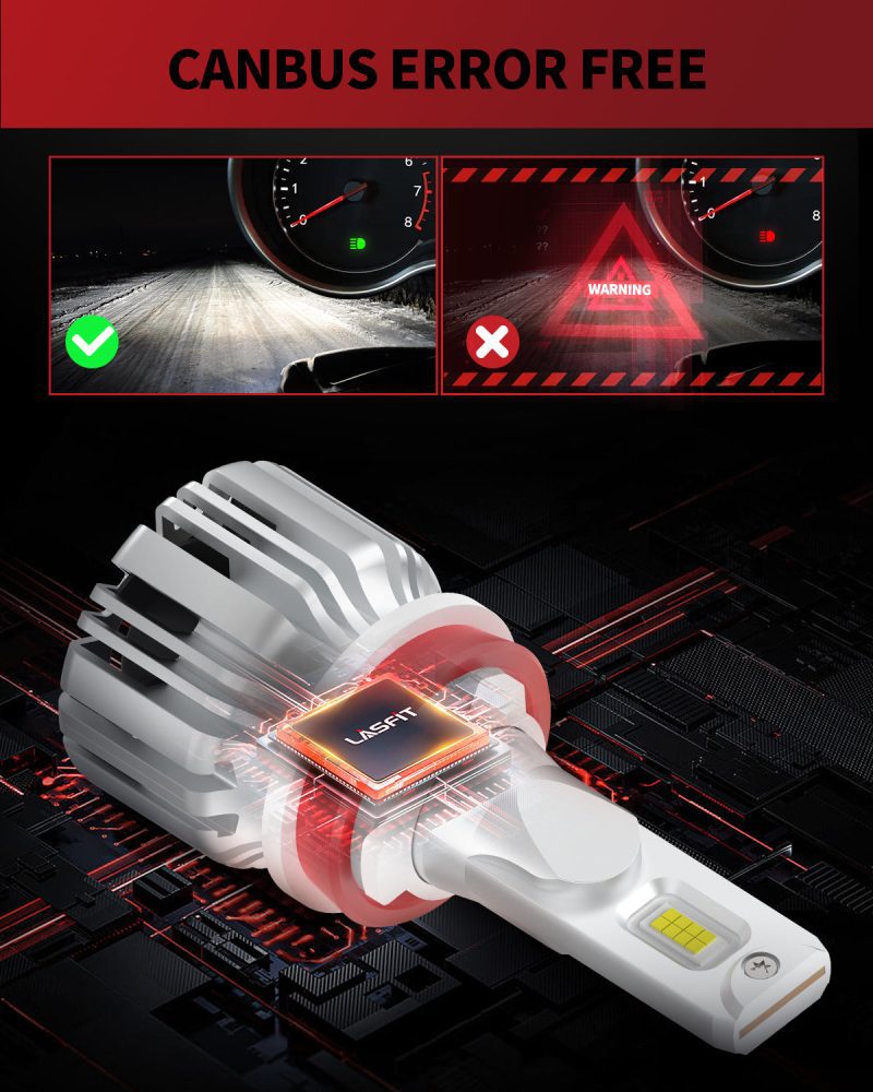 LCplus H11 LED bulbs canbus error free