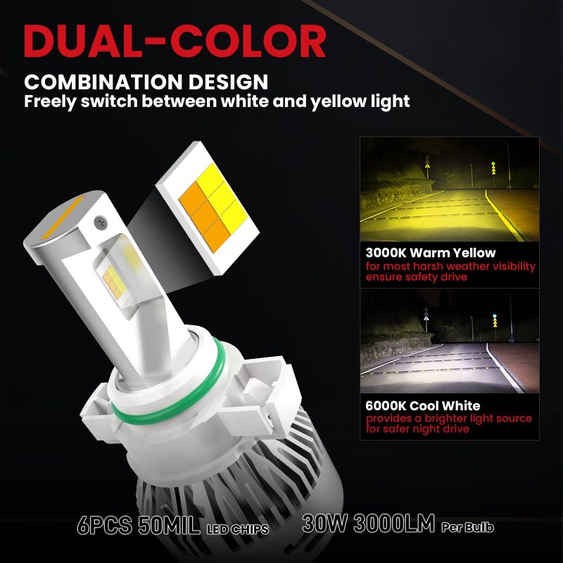 LDplus 5202 led bulbs dual color design