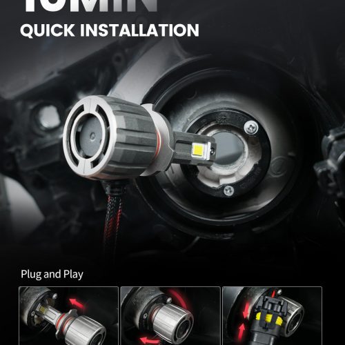 LSplus 9005 LED bulbs quick installation