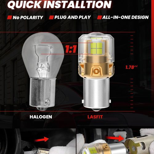 Lasfit L2 1156 LED Bulb 5 mins quick installation