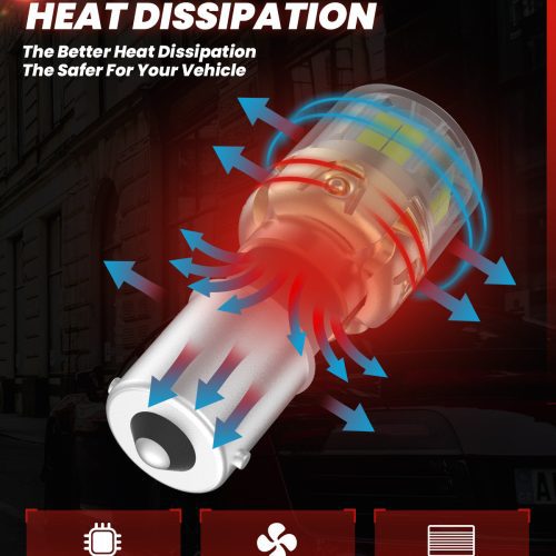 Lasfit L2 1156 LED Bulb fast heat dissipation