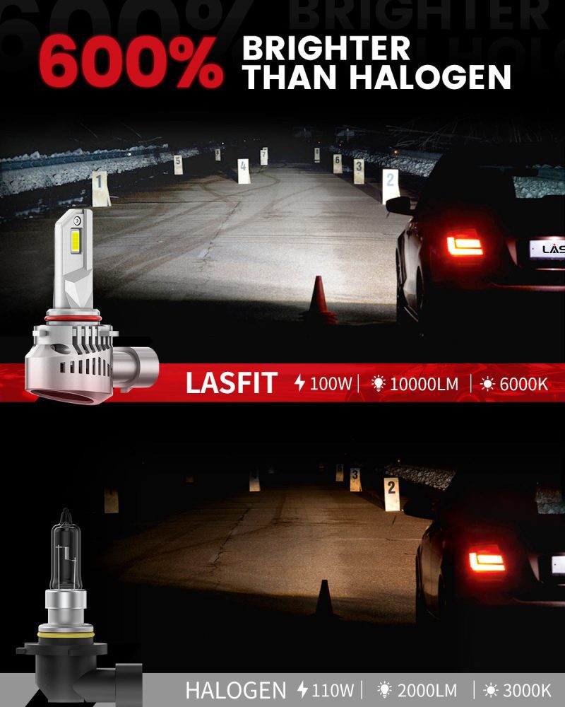 Lasfit LAair 9005 led bulbs brightness