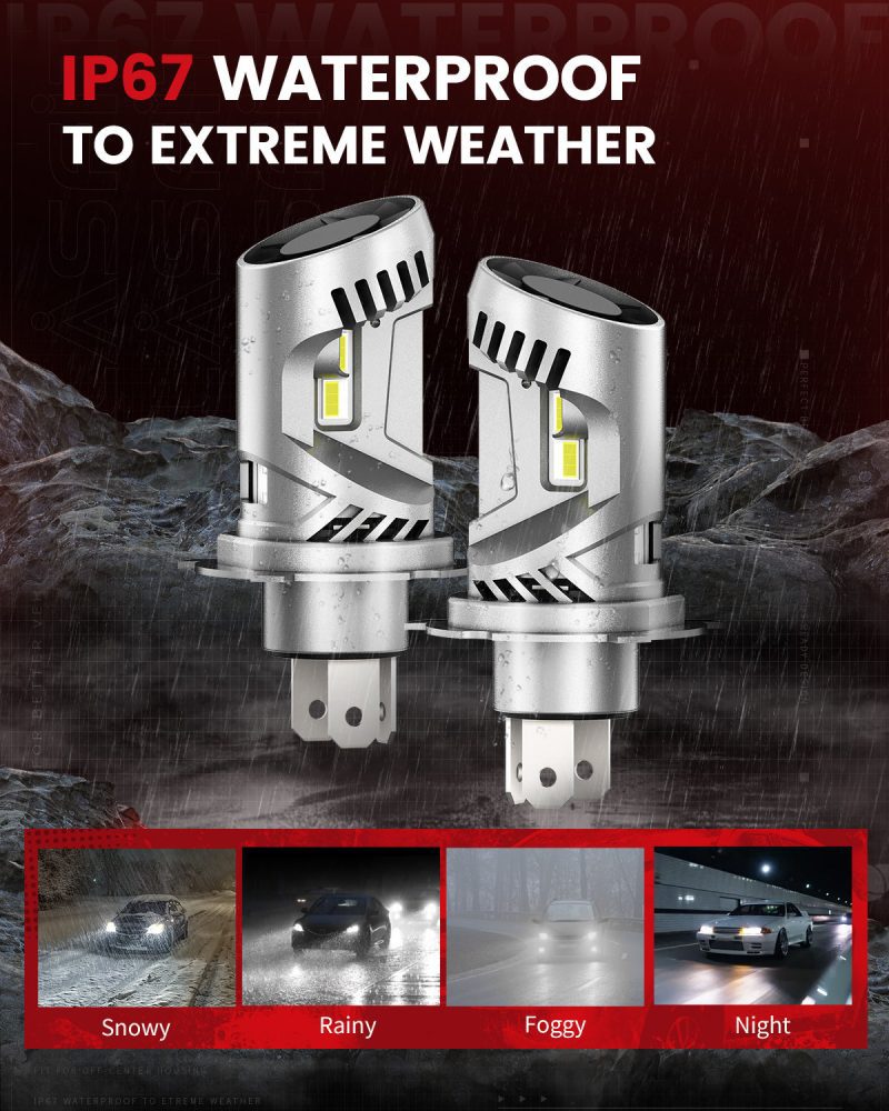 Lasfit LAair H4 led bulbs IP67 waterproof