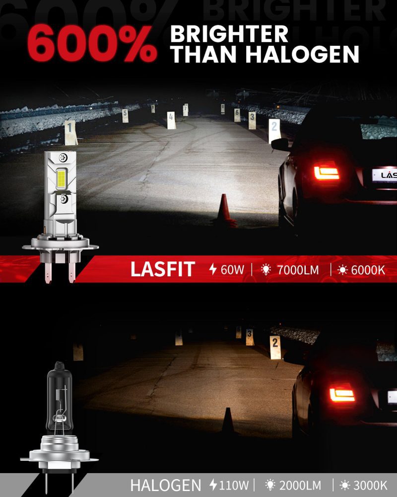 Lasfit LAair H7 led bulbs brightness