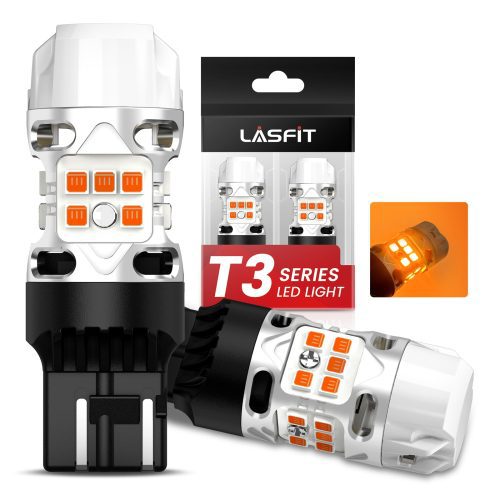 Lasfit amber 7443 led front turn signal bulbs for 2024-2025 Toyota Tacoma