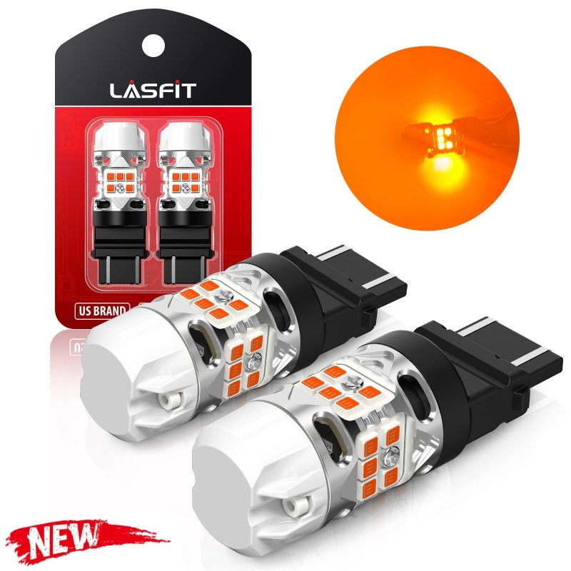 Lasfit amber T3 3157 led bulbs