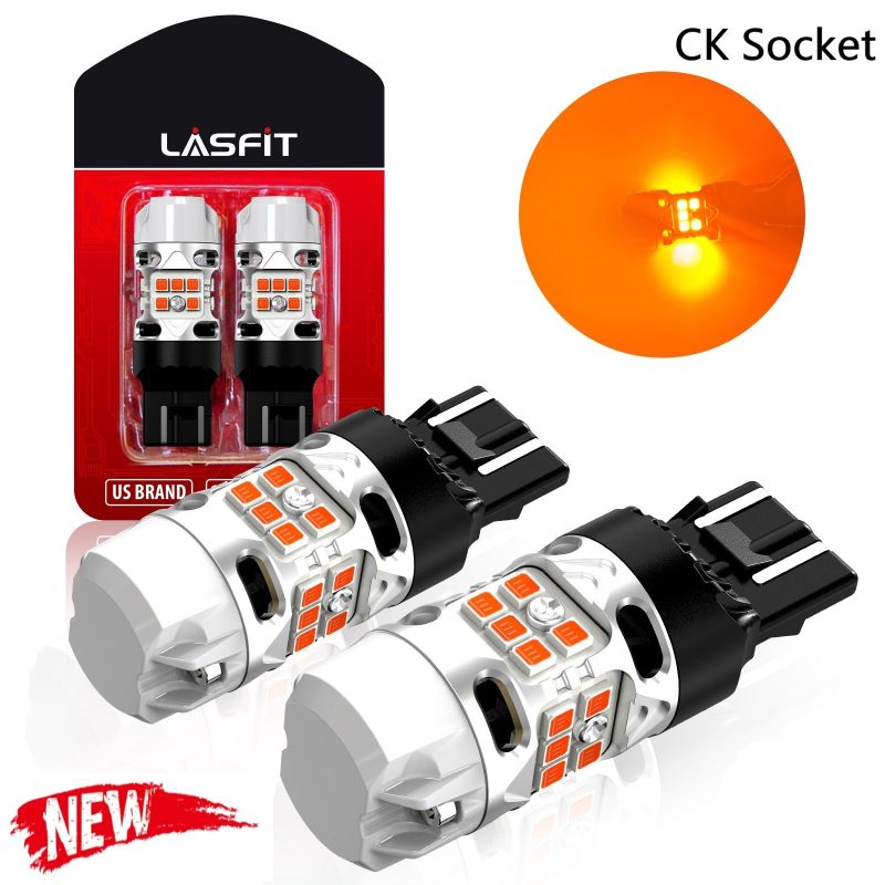 Lasfit amber T3-7443-CK led bulbs