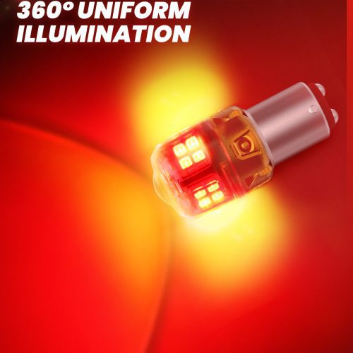 Lasfit red L2 1157 led bulbs uniform illumination