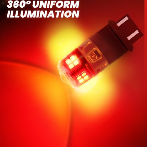 Lasfit red L2 3157 led bulbs uniform illumination