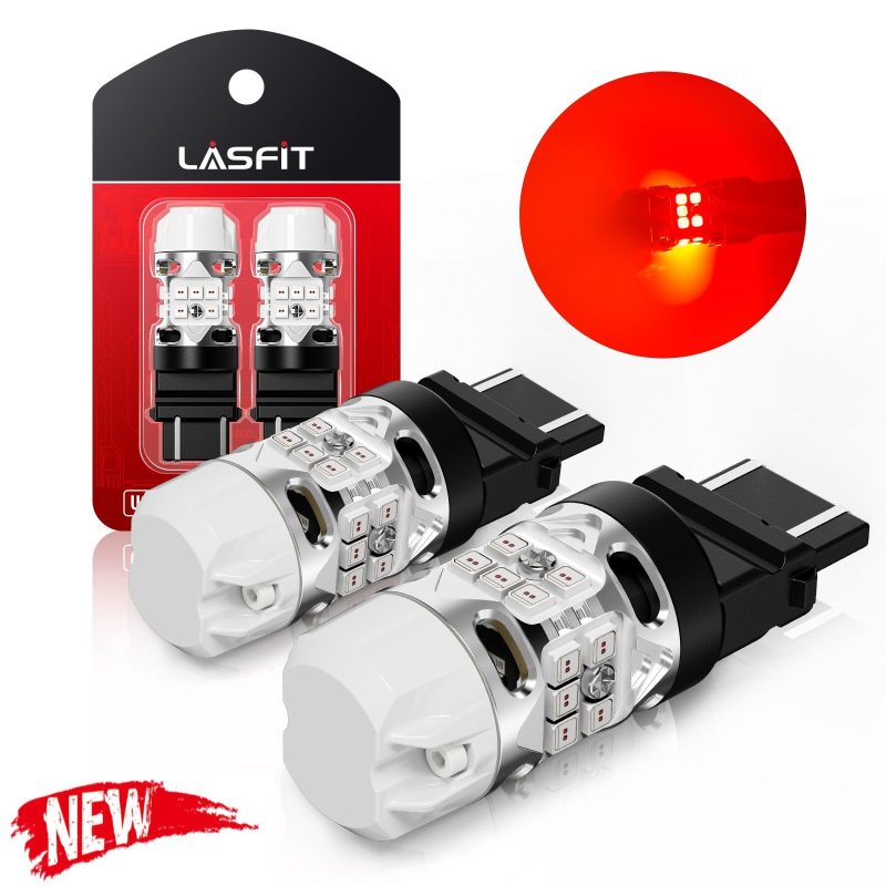 Lasfit red T3 3157 led bulbs