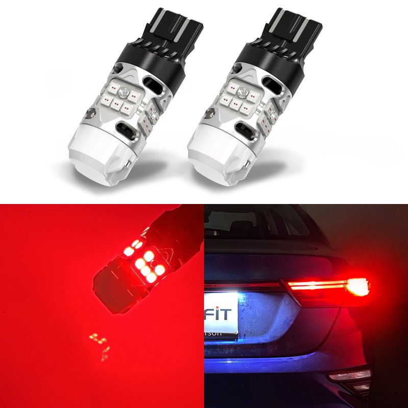 Lasfit red T3 7443 led rear turn signal light