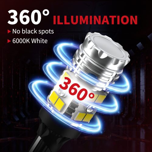 Lasfit white 921 led bulbs full angle illumination