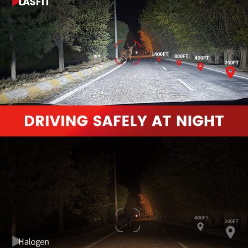 Lasfit LCair 9012 LED Bulb driving safety at night