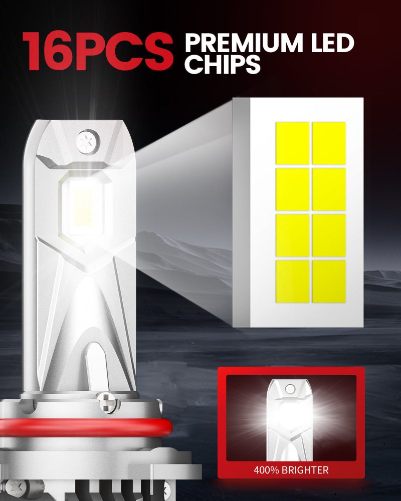 Lasfit LCair H10 LED Bulb 16 PCS premium LED chips