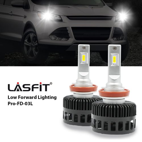 Lasfit H11 led low beam bulbs fit for 2014-2016 Ford Escape  