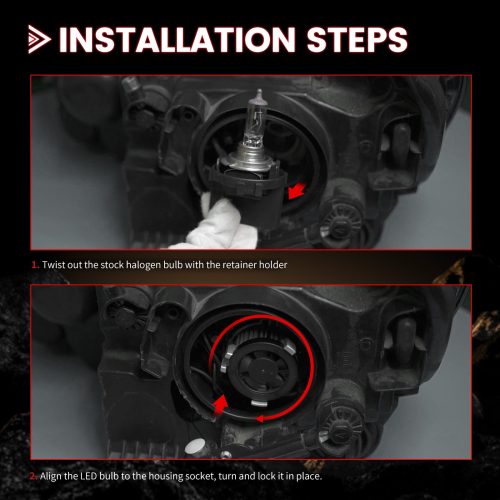 Pro G2 LED bulbs installation steps