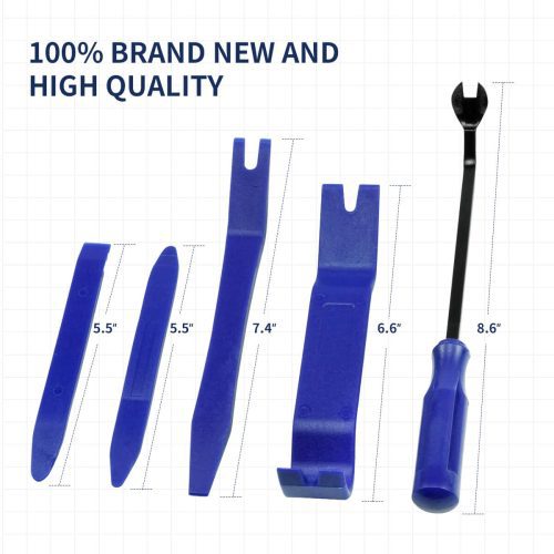 Product size of 5pcs auto trim removal tools