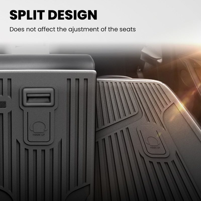 SplitDesignSecondRowSeatsBackCoverMats