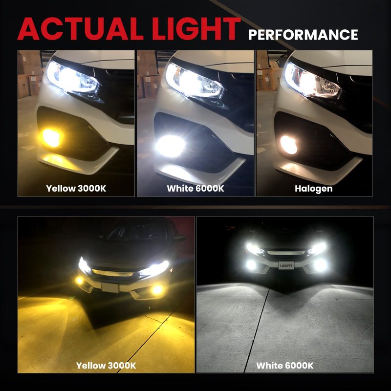 Switchback led fog lights actual light performance