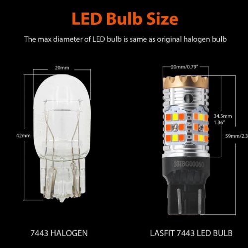 T 7443D CK bulb size