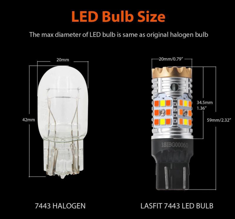 T 7443D CK bulb size