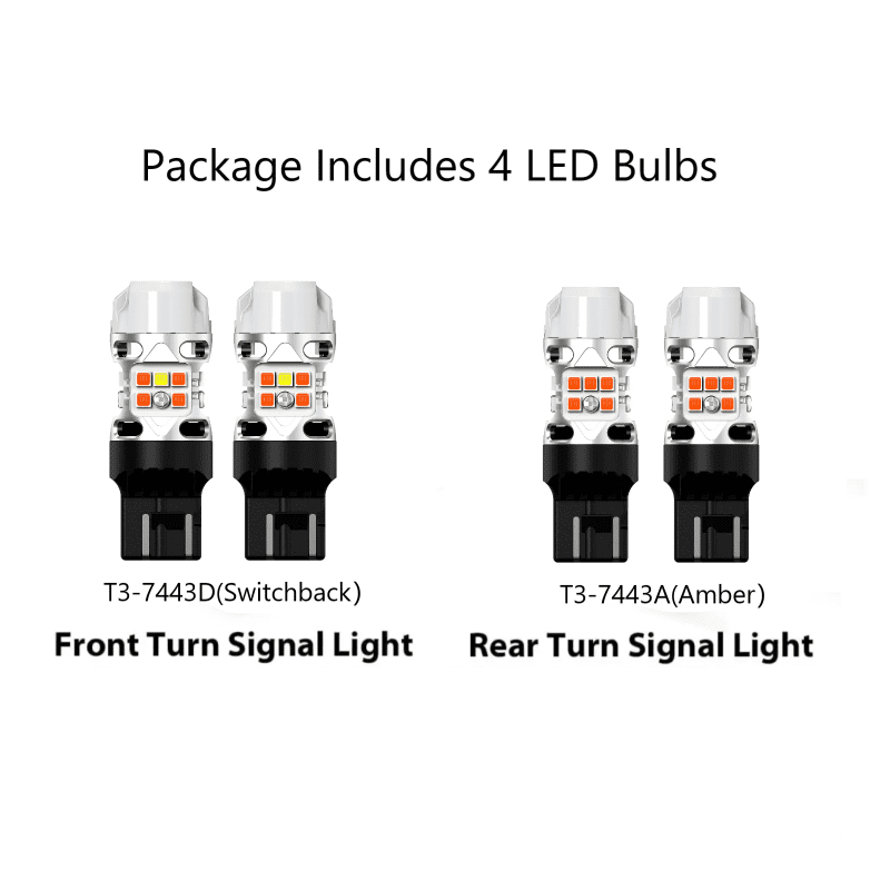 T3-7443 LED Bulbs fit for-2022-2024 Toyota RAV4 turn signal lights