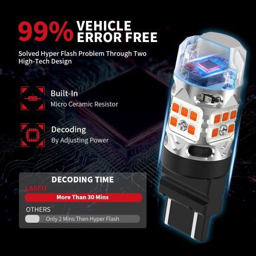 amber T3 4257 led bulbs error free 1