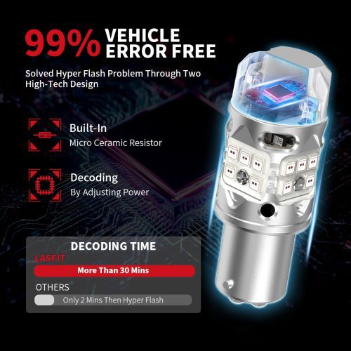 red T3 1157 led bulbs error free