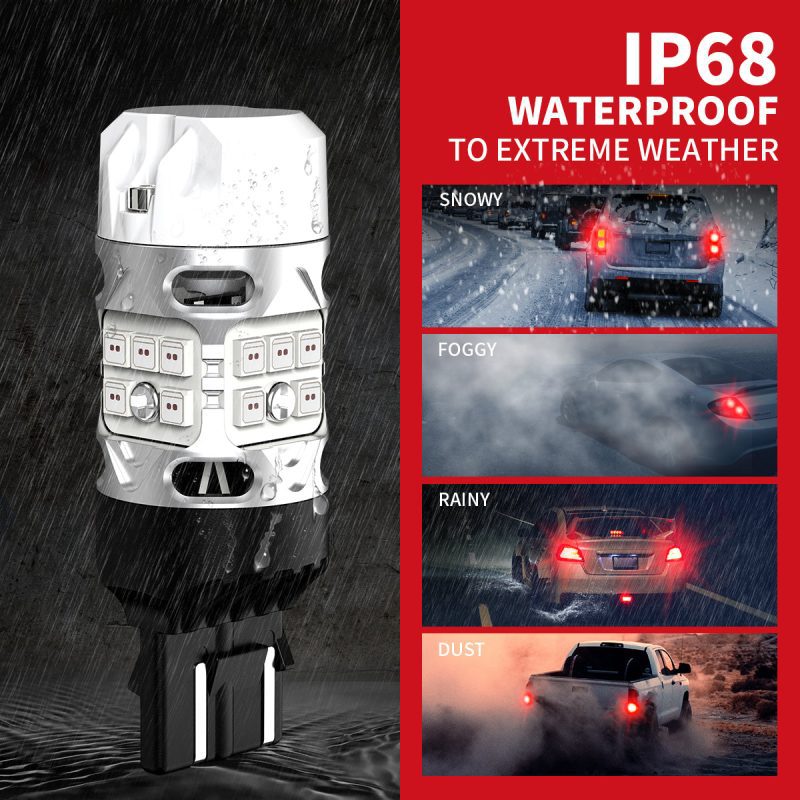 red T3 7443 CK led bulbs IP68 waterproof