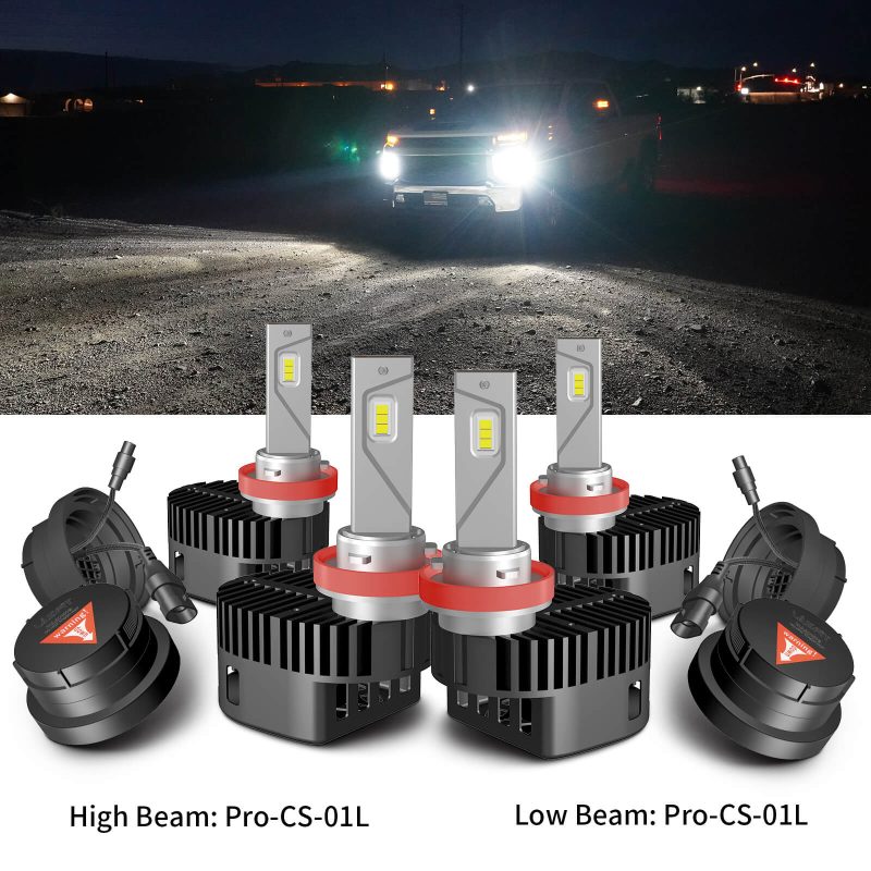 2020-2025 Chevy Silverado 2500HD 3500HD LED headlight bulbs