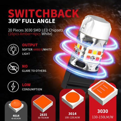 switchback T3 4257 led bulbs full angle illumination